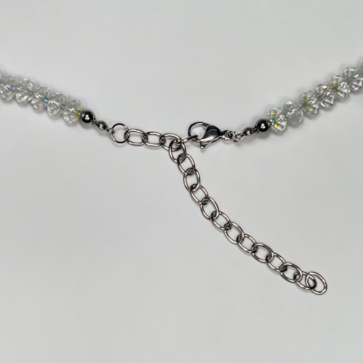 cross necklace, beaded necklace, beaded cross necklace, stainless steel necklace, hypoallergenic jewelry,
gift for her, cross pendant, resin necklace, resin cross